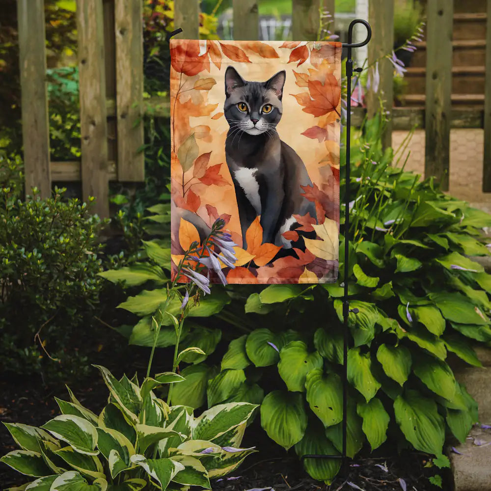 Asian Cat Fall Banner/Flag