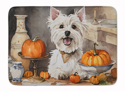 Westie Fall Memory Foam Kitchen Mat