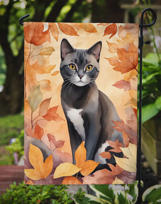 Asian Cat Fall Banner/Flag