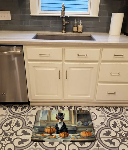 Basenji Fall Memory Foam Kitchen Mat