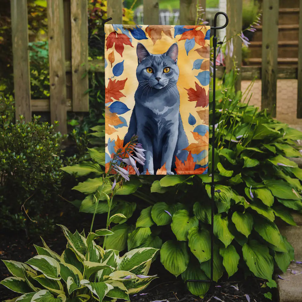 Chartreux Cat Fall Banner/Flag