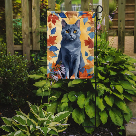 Chartreux Cat Fall Banner/Flag
