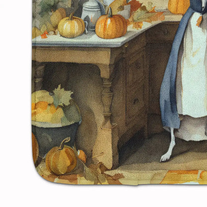 Italian Greyhound Fall Memory Foam Kitchen Mat