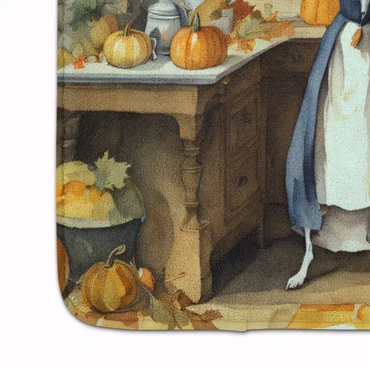 Italian Greyhound Fall Memory Foam Kitchen Mat