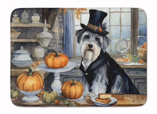 Schnauzer Fall Memory Foam Kitchen Mat