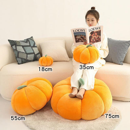 Modern Minimalist Pumpkin-Shaped Pillow Cushion
