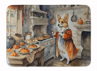 Corgi Fall Memory Foam Kitchen Mat