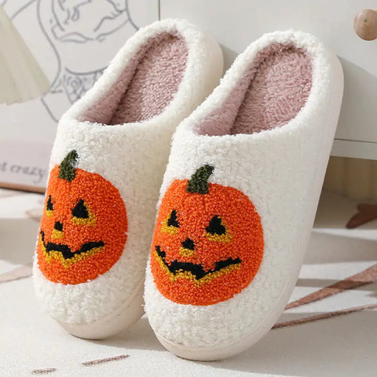 Unisex Pumpkin House Shoes