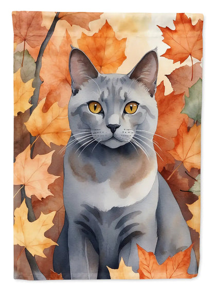 Korat Cat Fall Banner/Flag