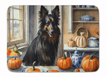 Belgian Sheepdog Fall Memory Foam Kitchen Mat