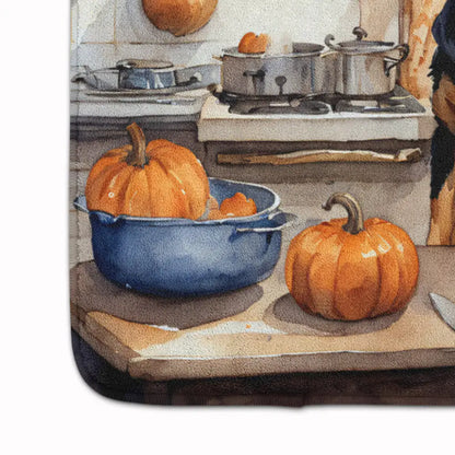 Rottweiler Fall Memory Foam Kitchen Mat