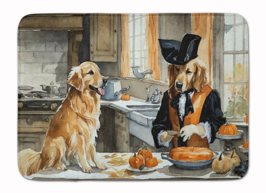 Golden Retriever Fall Memory Foam Kitchen Mat