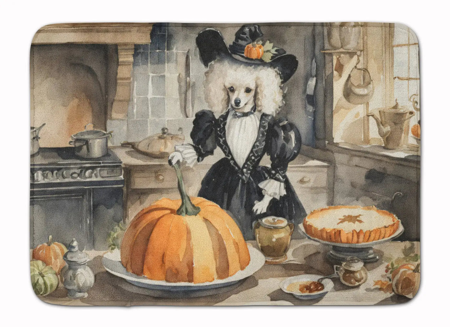 Poodle Fall Memory Foam Kitchen Mat