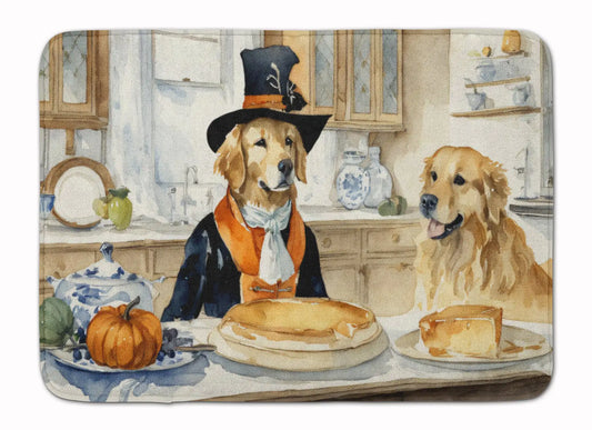 Golden Retriever Fall Memory Foam Kitchen Mat