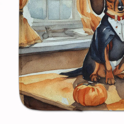 Dachshund Fall Memory Foam Kitchen Mat