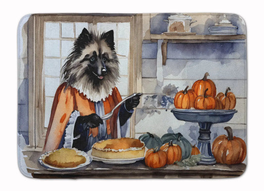 Keeshond Fall Memory Foam Kitchen Mat
