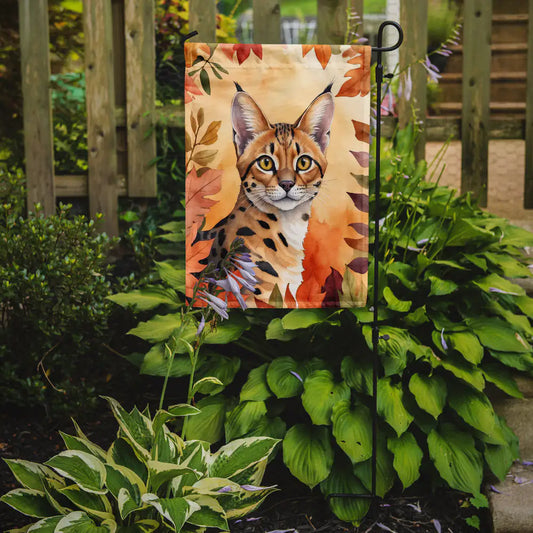 Serengeti Cat Fall Banner/Flag