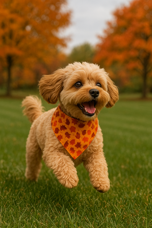 Fall print pet bandana