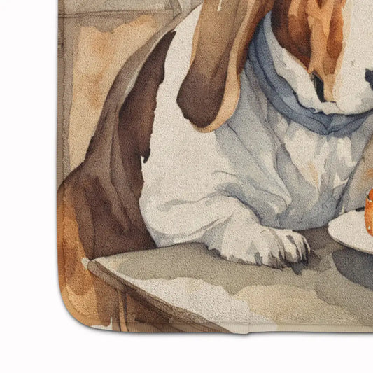 Basset Hound Fall Memory Foam Kitchen Mat
