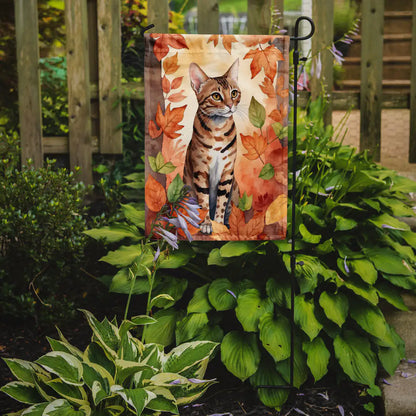 Ocicat Cat Fall Banner/Flag