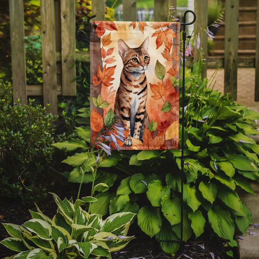 Ocicat Cat Fall Banner/Flag