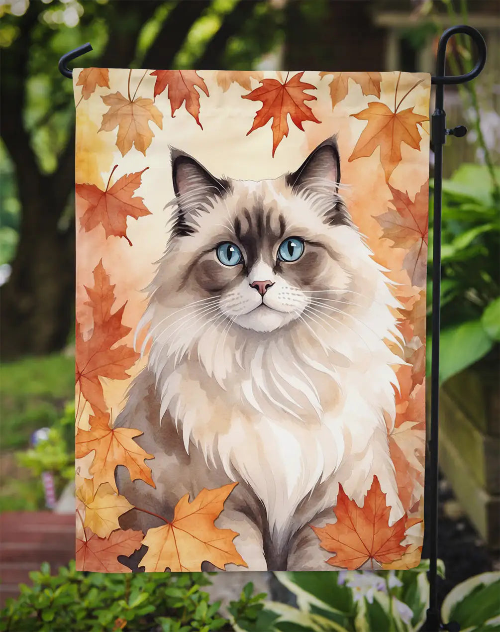 Ragdoll Cat Fall Banner/Flag