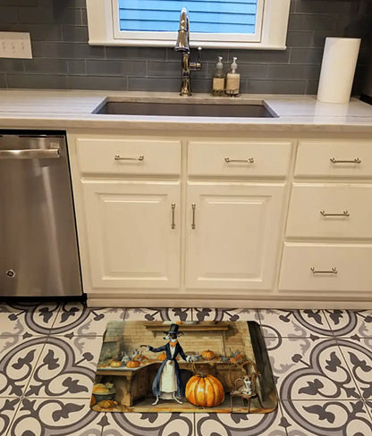 Italian Greyhound Fall Memory Foam Kitchen Mat