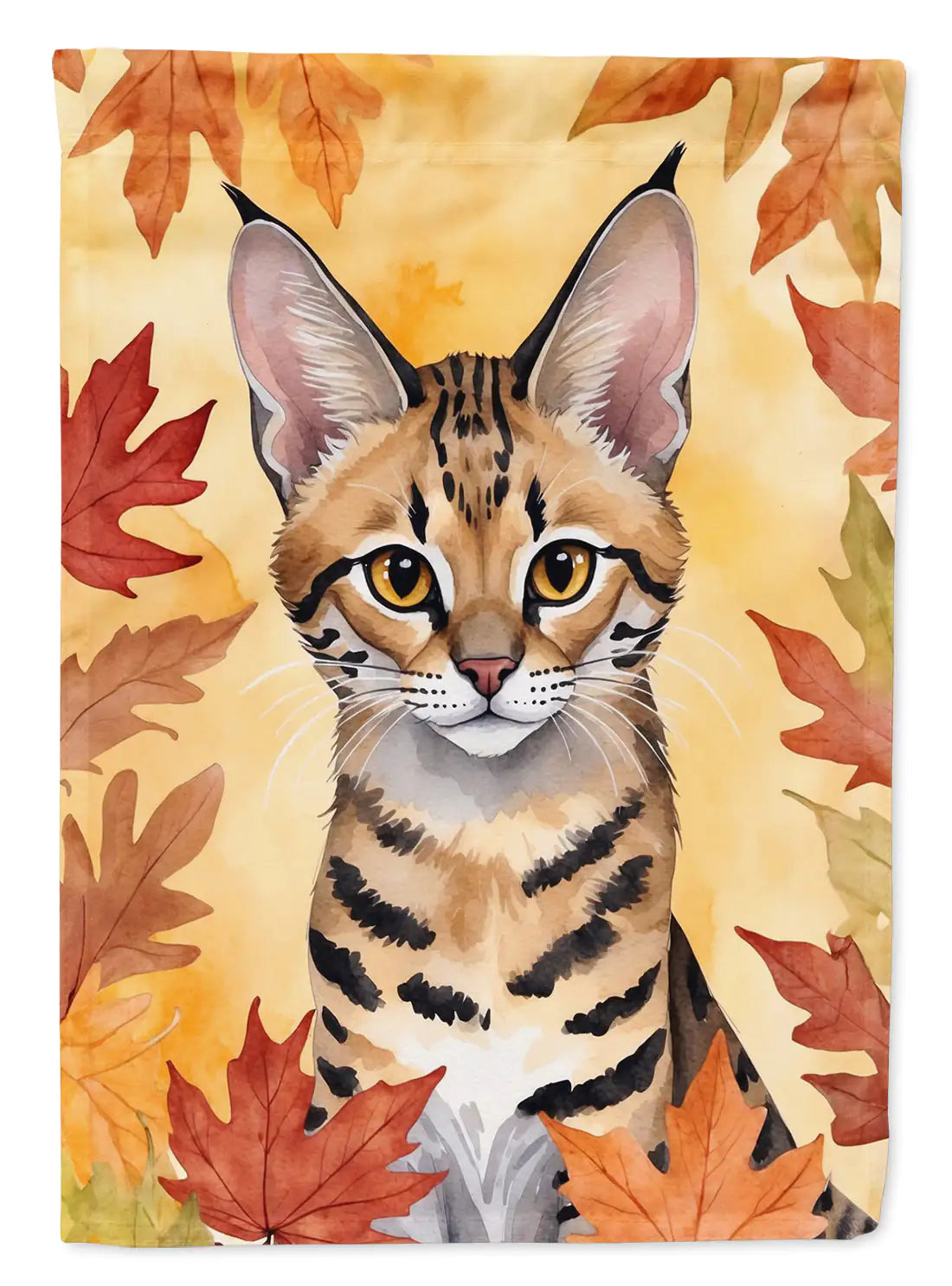 Savannah Cat Fall Banner/Flag