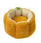 Warm Plush Pumpkin Pet Bed