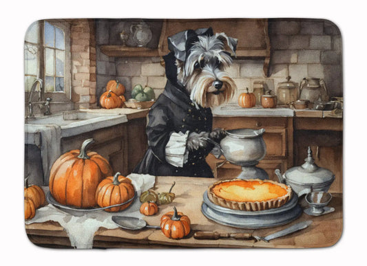 Schnauzer Fall Memory Foam Kitchen Mat