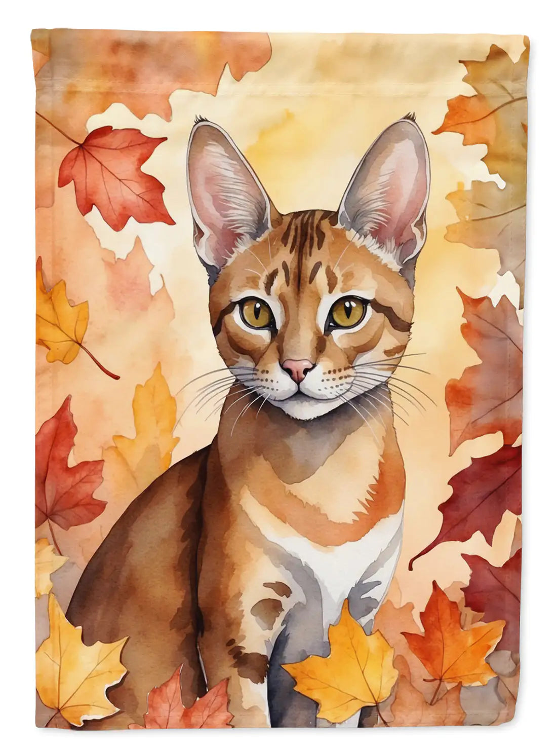 Chausie Cat Fall Banner/Flag