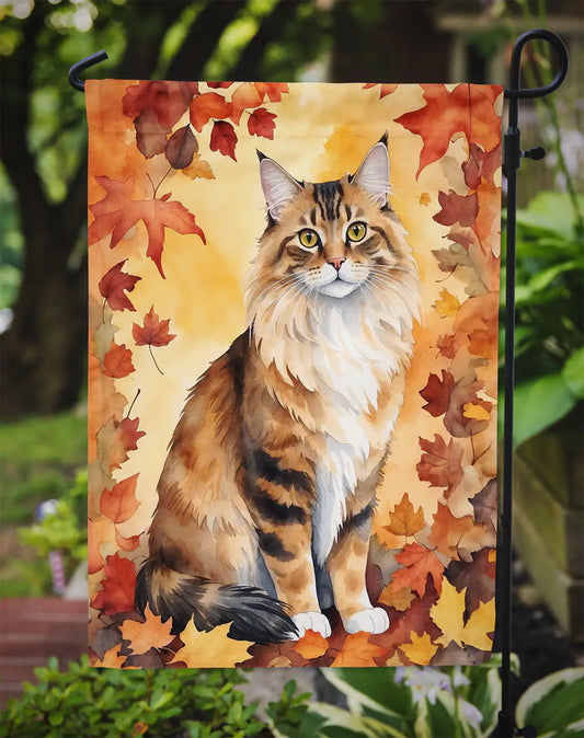 Cymric Cat Fall Banner/Flag
