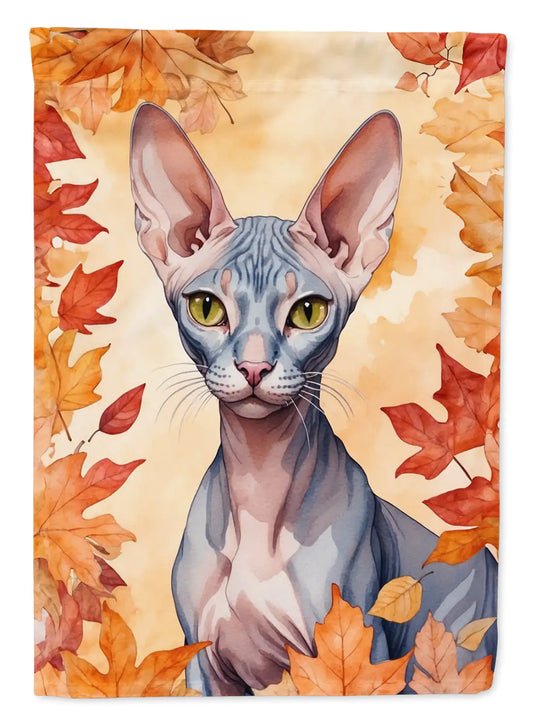 Sphynx Cat Fall Banner/Flag
