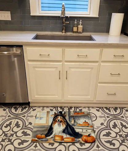 Sheltie Fall Memory Foam Kitchen Mat