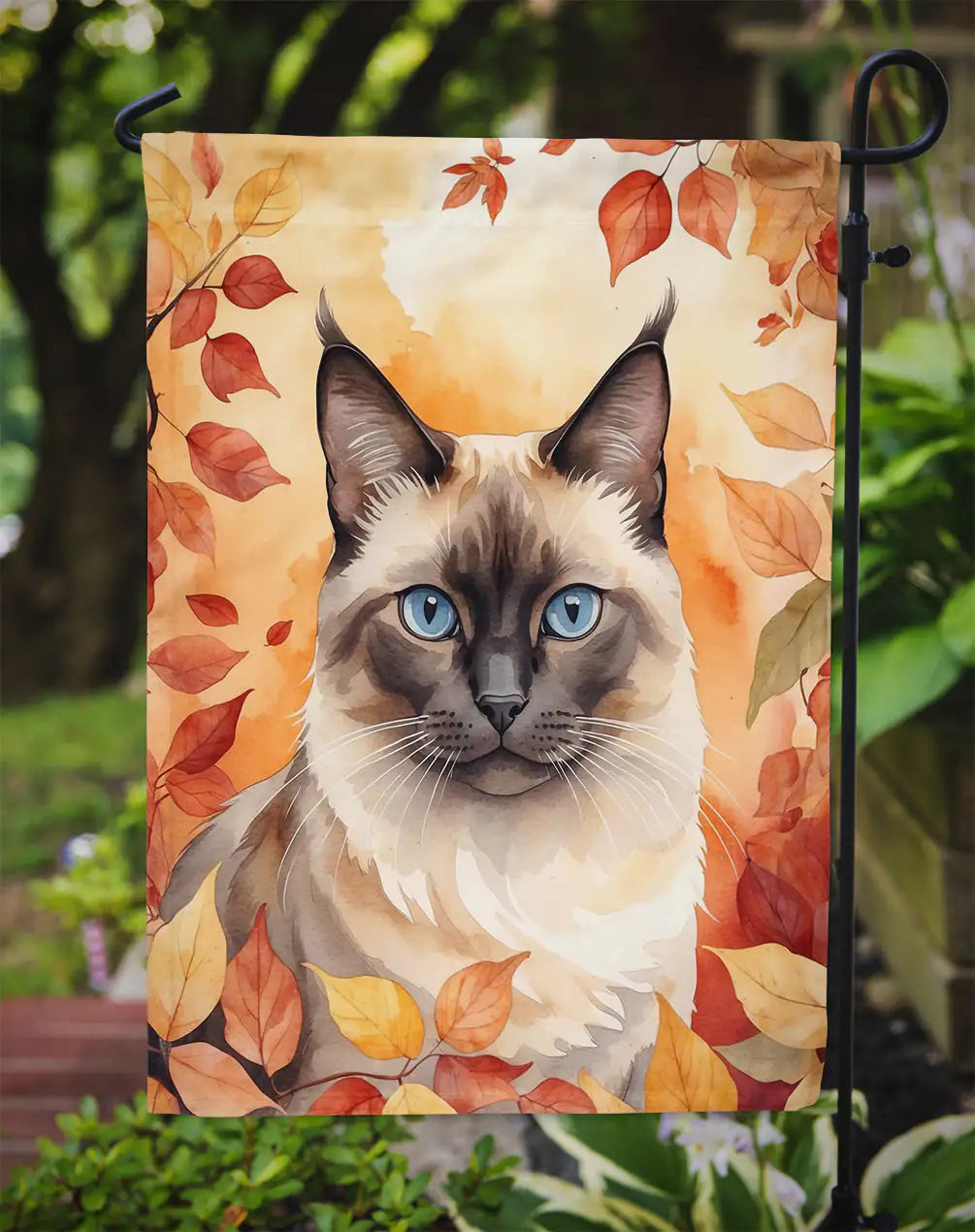 Birman Cat Fall Banner/Flag