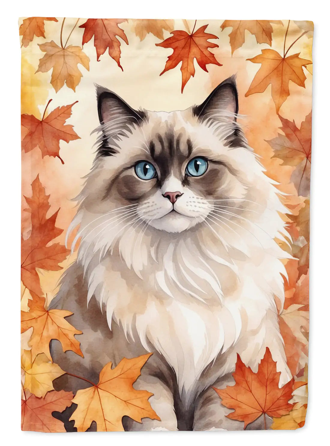 Ragdoll Cat Fall Banner/Flag