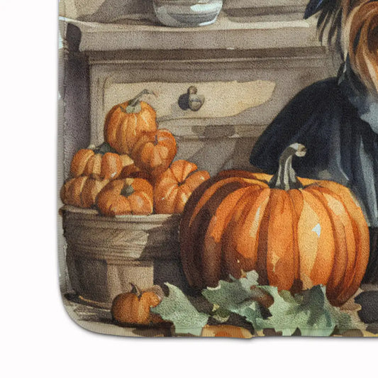 Yorkie Fall Memory Foam Kitchen Mat