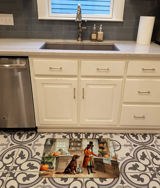 Irish Setter Fall Memory Foam Kitchen Mat