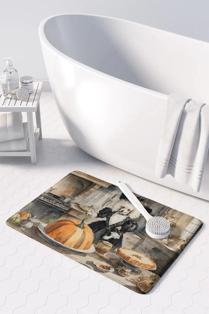 Poodle Fall Memory Foam Kitchen Mat