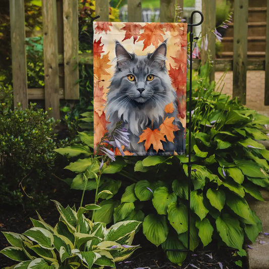 Nebelung Cat Fall Banner/Flag
