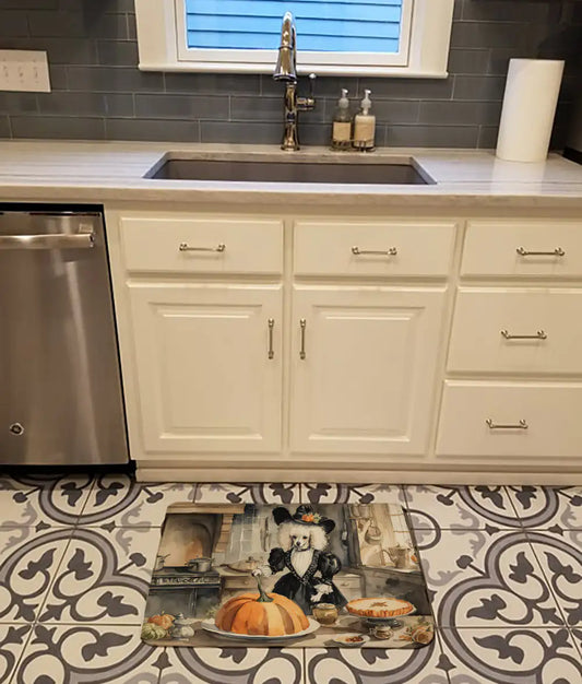 Poodle Fall Memory Foam Kitchen Mat