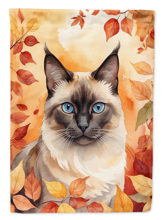 Birman Cat Fall Banner/Flag