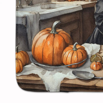 Schnauzer Fall Memory Foam Kitchen Mat