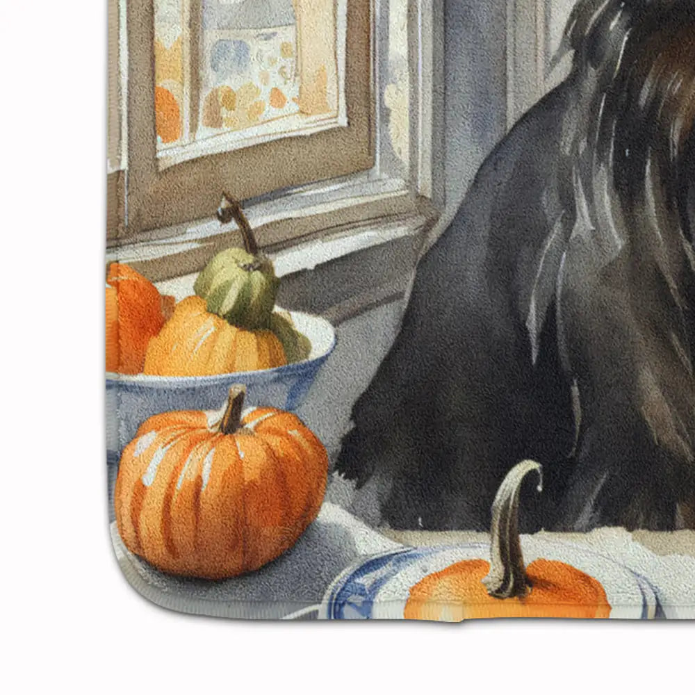 Belgian Sheepdog Fall Memory Foam Kitchen Mat