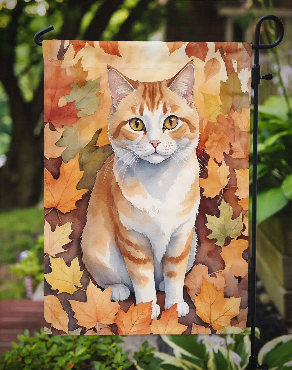 Manx Cat Fall Banner/Flag