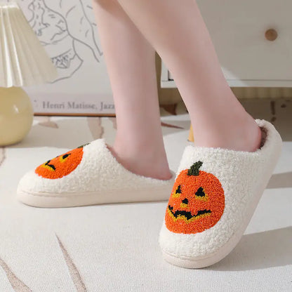 Unisex Pumpkin House Shoes
