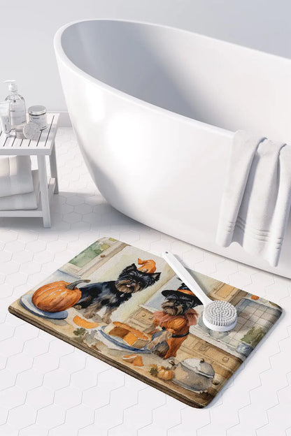 Affenpinscher Fall Memory Foam Kitchen Mat