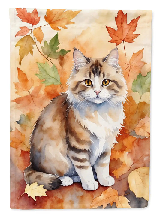 Ragamuffin Cat Fall Banner/Flag
