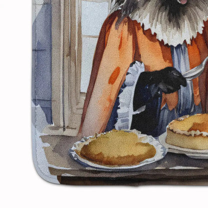 Keeshond Fall Memory Foam Kitchen Mat