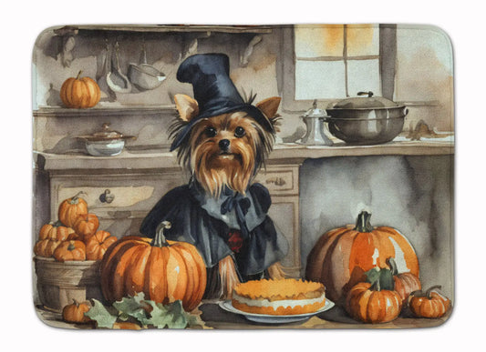 Yorkie Fall Memory Foam Kitchen Mat
